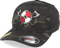 Clearance Vikings Axe Shield Black Camo Flexfit -
