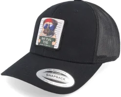 Online Iconic Bad Pug Dog Flexfit - Black