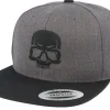 Sale Iconic Bad Skull Charcoal/Black Snapback -
