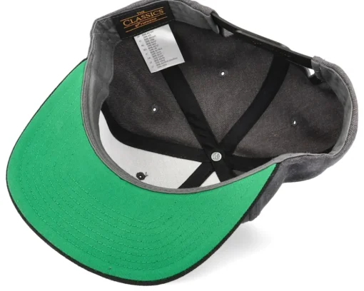 Sale Iconic Bad Skull Charcoal/Black Snapback -