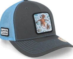 Hot Mamma Mu & Kråkan Badar Charcoal/Blue Trucker -