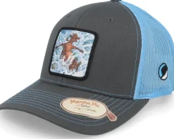 Hot Mamma Mu & Kråkan Badar Charcoal/Blue Trucker -