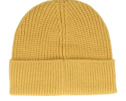 Cuff Beanies-Jack Wolfskin Badge Beanie Mustard Cuff -