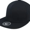 Hot Bearded Man Badge Logo Back Black Flat Brim Fitted -