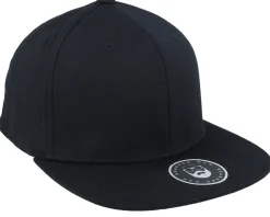 Hot Bearded Man Badge Logo Back Black Flat Brim Fitted -
