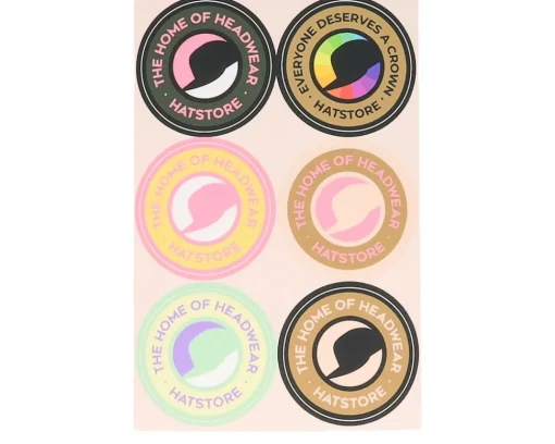 Accessories-Hatstore Badge Pastel Stickers -