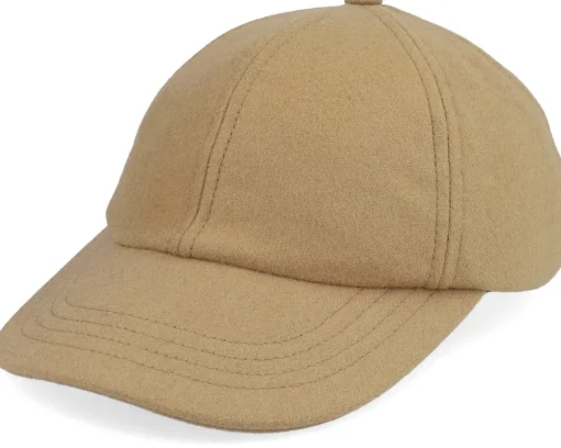 Dad Cap-CTH Ericson Ballcap Cashmere & Wool Camel Dad Cap -