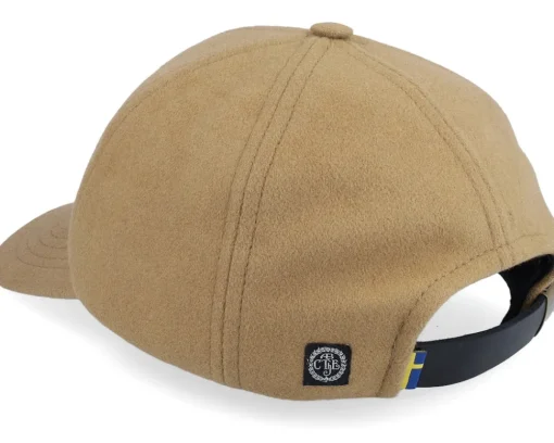 Dad Cap-CTH Ericson Ballcap Cashmere & Wool Camel Dad Cap -
