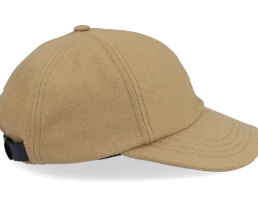Dad Cap-CTH Ericson Ballcap Cashmere & Wool Camel Dad Cap -