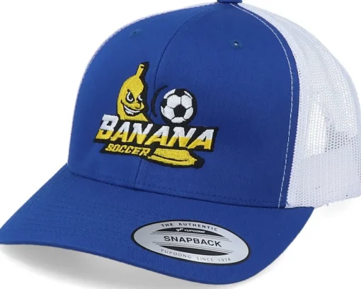 Trucker-Iconic Banana Soccer Blue/White Trucker -
