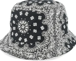 Online Yupoong Bandana Black Print Bucket -