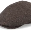 Online MJM Hats Bang El Wool Mix 88 Brown Flat Cap -