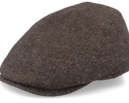 Online MJM Hats Bang El Wool Mix 88 Brown Flat Cap -