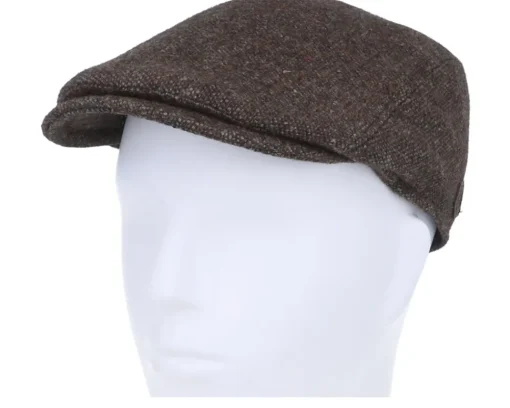 Online MJM Hats Bang El Wool Mix 88 Brown Flat Cap -