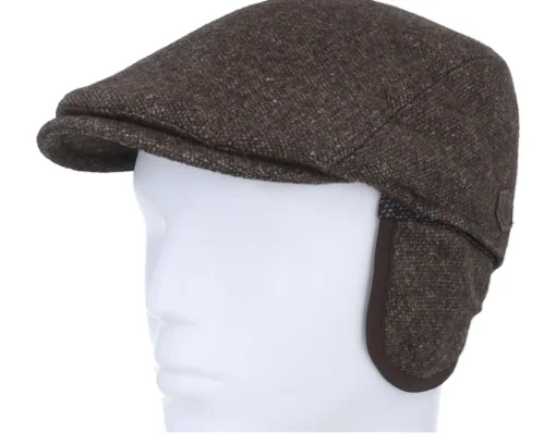 Online MJM Hats Bang El Wool Mix 88 Brown Flat Cap -