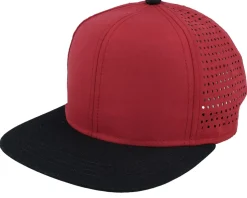 Hot Atlantis Bank Burgundy/Black Snapback - Red
