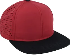 Hot Atlantis Bank Burgundy/Black Snapback - Red