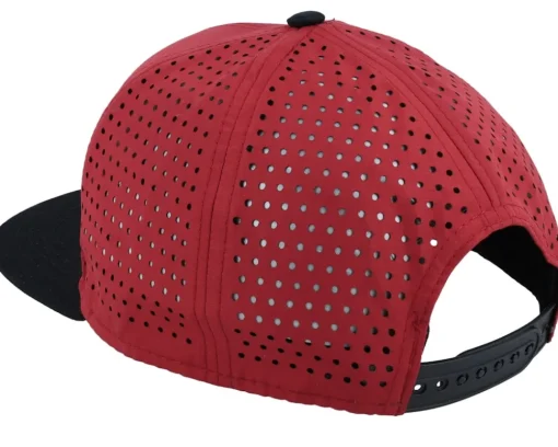 Hot Atlantis Bank Burgundy/Black Snapback - Red