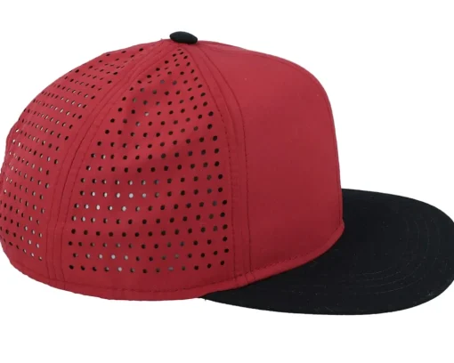 Hot Atlantis Bank Burgundy/Black Snapback - Red