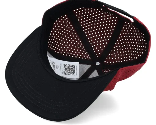 Hot Atlantis Bank Burgundy/Black Snapback - Red