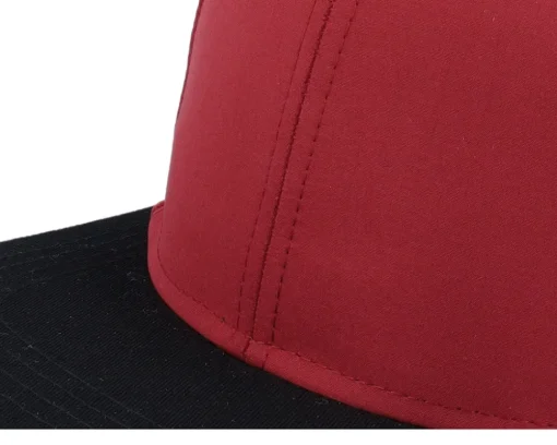 Hot Atlantis Bank Burgundy/Black Snapback - Red