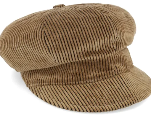 Velvet Caps-MJM Hats Barones W 32 Cotton Velvet Beige Vega Cap -