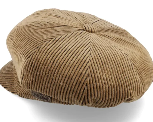 Velvet Caps-MJM Hats Barones W 32 Cotton Velvet Beige Vega Cap -