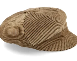 Velvet Caps-MJM Hats Barones W 32 Cotton Velvet Beige Vega Cap -
