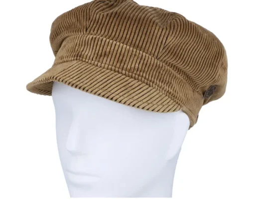 Velvet Caps-MJM Hats Barones W 32 Cotton Velvet Beige Vega Cap -