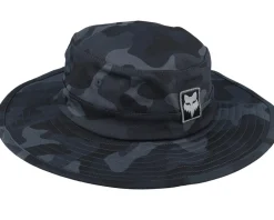 Buckets-Fox Base Over Sun Hat Black Camo Bucket -