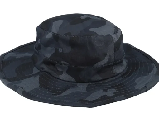 Buckets-Fox Base Over Sun Hat Black Camo Bucket -