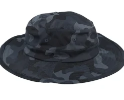 Buckets-Fox Base Over Sun Hat Black Camo Bucket -