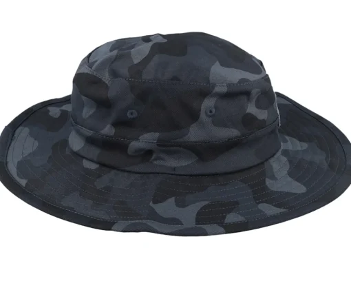 Buckets-Fox Base Over Sun Hat Black Camo Bucket -