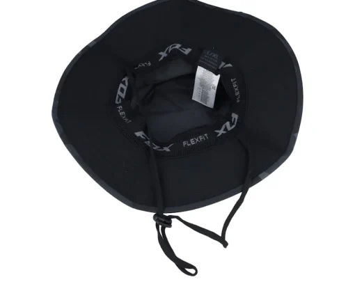 Buckets-Fox Base Over Sun Hat Black Camo Bucket -