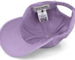 Dad Cap-Stetson Baseball Cap Cotton Lilac Dad Cap -