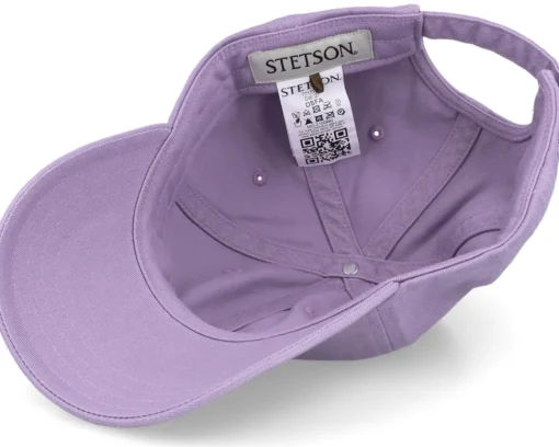Dad Cap-Stetson Baseball Cap Cotton Lilac Dad Cap -