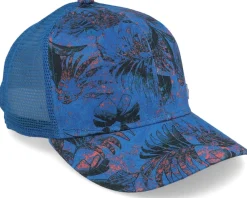 Trucker-Stetson Baseball Cap Organic Linen Sustainable Blue Trucker -
