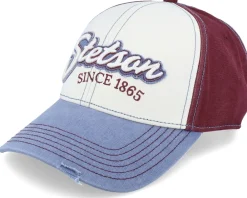 Online Stetson Baseball Cap Vintage Distressed Red/Blue Adjustable -