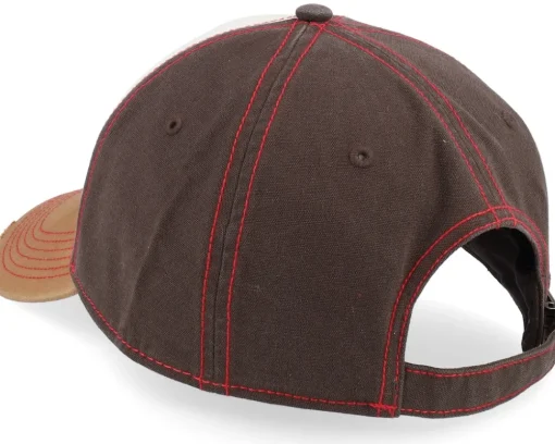 Sale Stetson Baseball Cap Vintage Distressed Beige Leaves Adjustable -