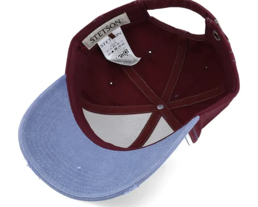 Online Stetson Baseball Cap Vintage Distressed Red/Blue Adjustable -