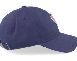 Dad Cap-Stetson Baseball Cotton 2 Metal Badge Navy Adjustable -