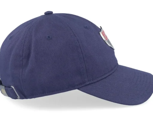 Dad Cap-Stetson Baseball Cotton 2 Metal Badge Navy Adjustable -