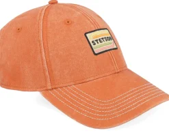 Dad Cap-Stetson Baseball Cotton Burned Orange Dad Cap -
