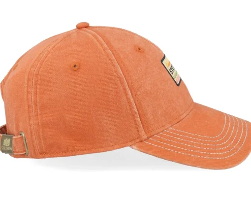 Dad Cap-Stetson Baseball Cotton Burned Orange Dad Cap -