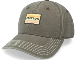 Adjustable-Stetson Baseball Cotton Olive Adjustable -