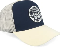 Trucker-Mitchell & Ness Baseball Own Brand Navy /Sand A-Frame Trucker -
