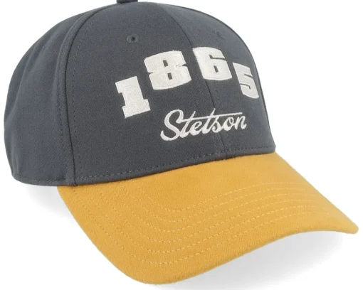 Adjustable-Stetson Baseball Retro Numbers Ochre-Green Adjustable -