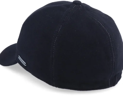 Earflap-Stetson Baseball Wool/Cashmere Black Ear Flap -