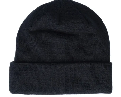 New Djinns Basic Beanie Lorem Pocket Black Cuff -