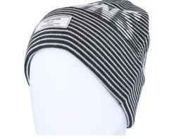 Cuff Beanies-Djinns Basic Beanie Stripeshadow Black/White Cuff -